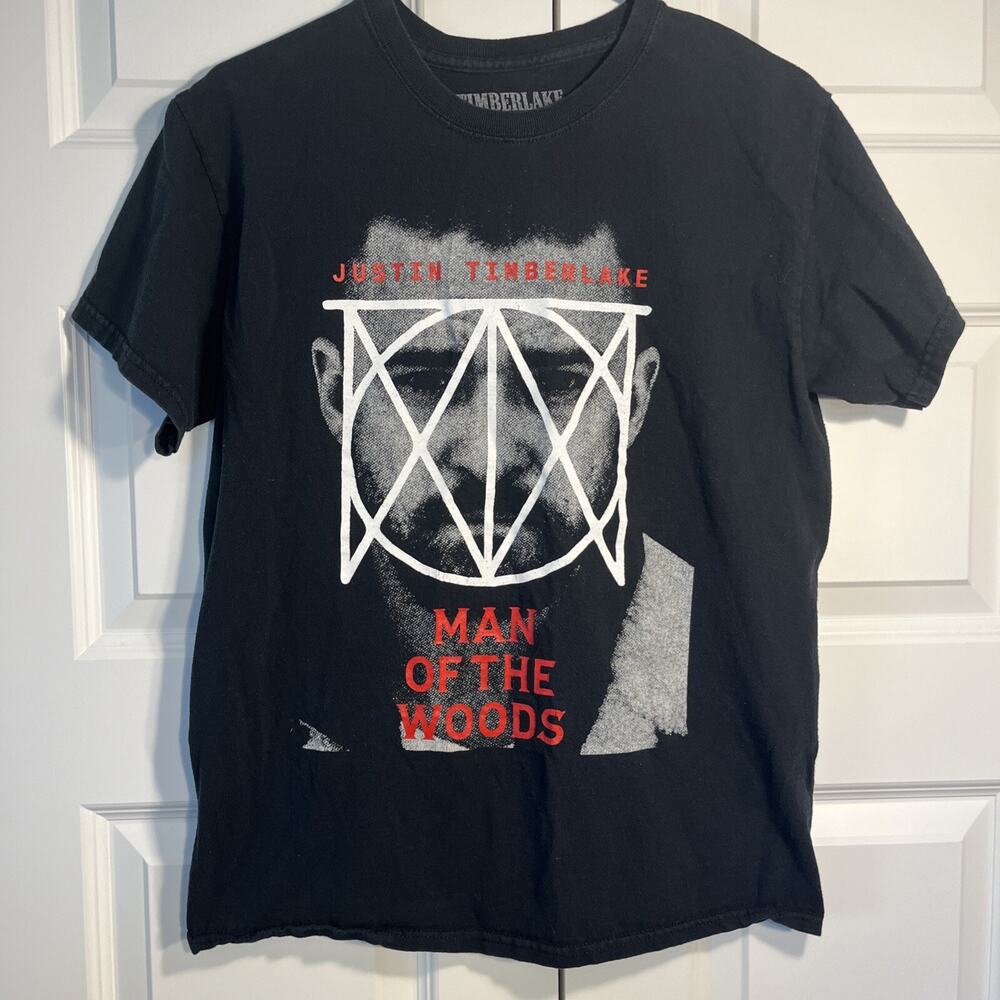 Justin Timberlake Man Of The Woods Concert Black T Shirt Tour Men's Medium